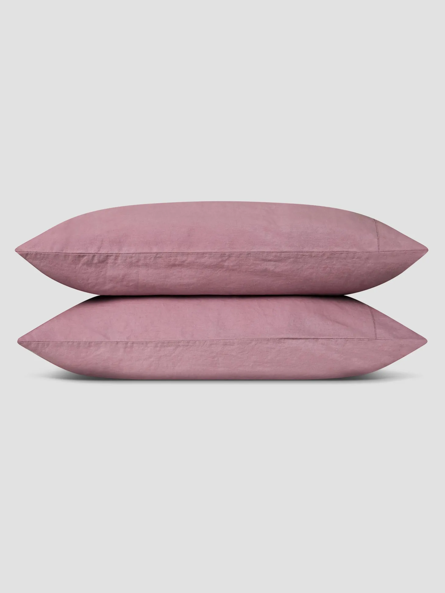 Raspberry 100% Linen Pillowcases (Pair)