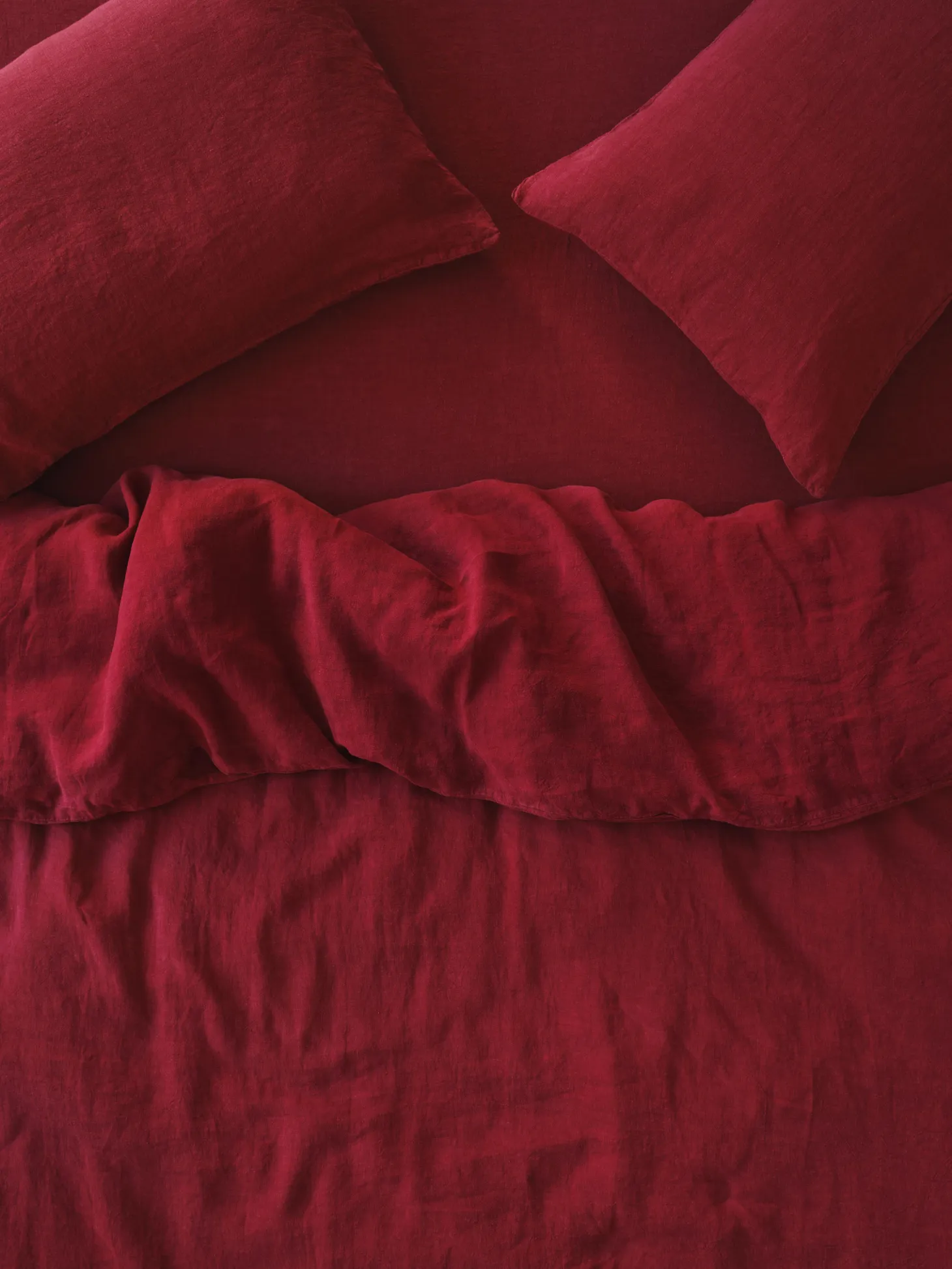 Rhubarb 100% Linen Duvet Cover
