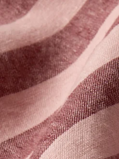 Rhubarb & Rose Pembroke Stripe 100% Linen Pillowcases (Pair)