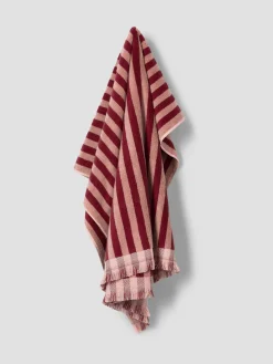 Rhubarb & Rose Pembroke Stripe Cotton Towels
