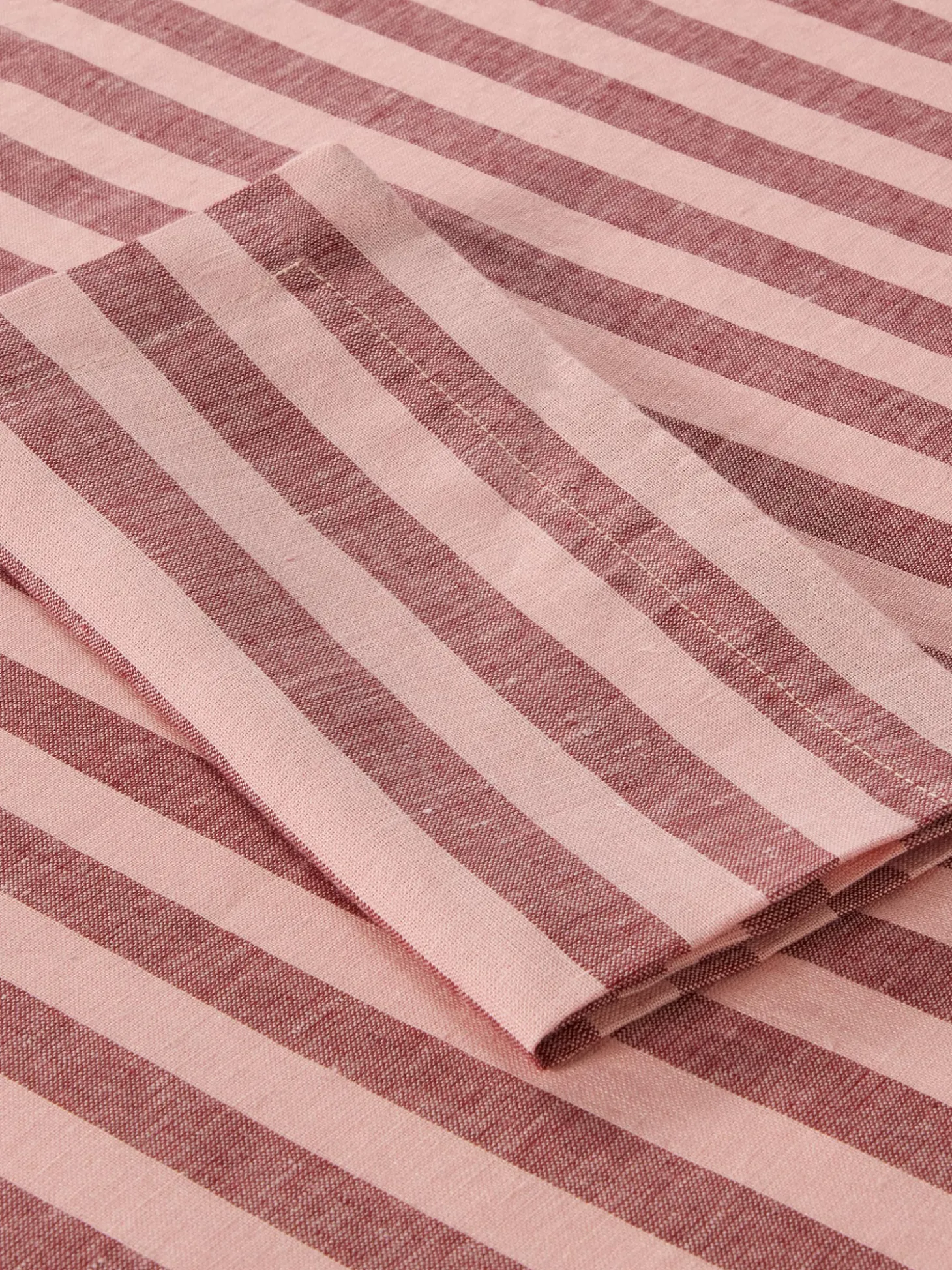 Rhubarb & Rose Pembroke Stripe Linen Blend Napkins Set of 4