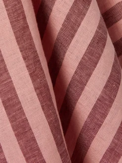 Rhubarb & Rose Pembroke Stripe Linen Blend Tea Towel