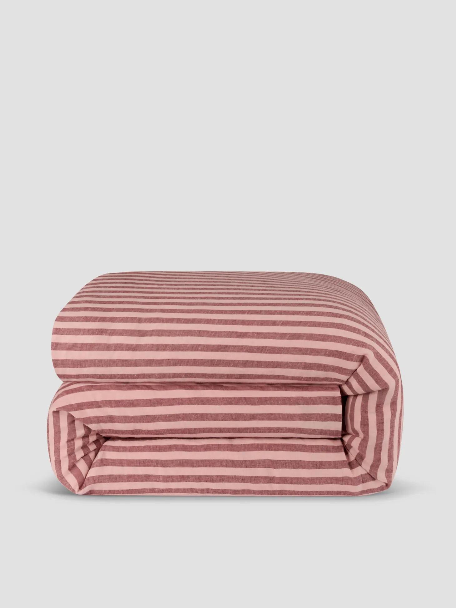 Rhubarb & Rose Pembroke Stripe 100% Linen Duvet Cover