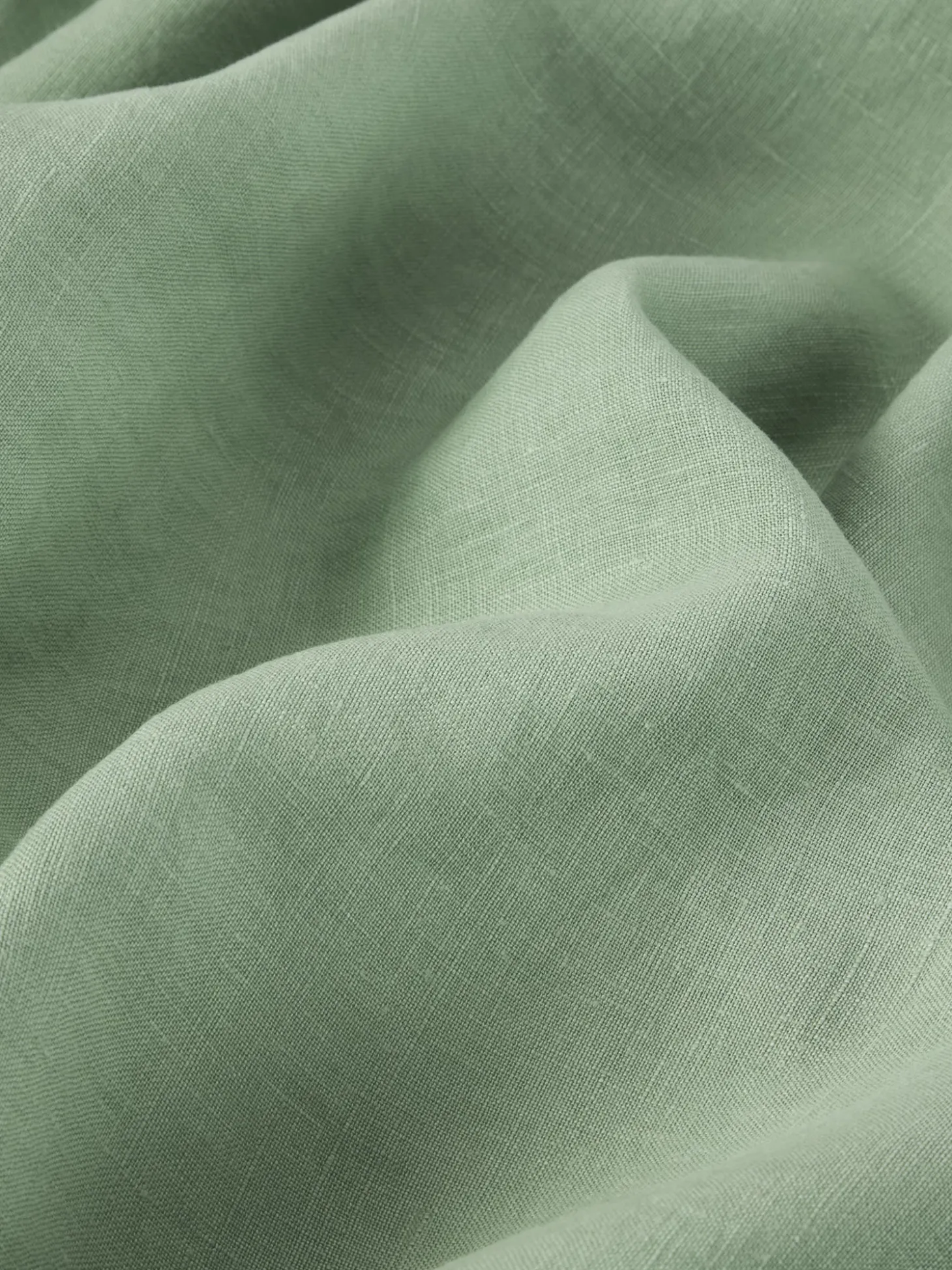 Sage Green Linen Blend Flat Sheet