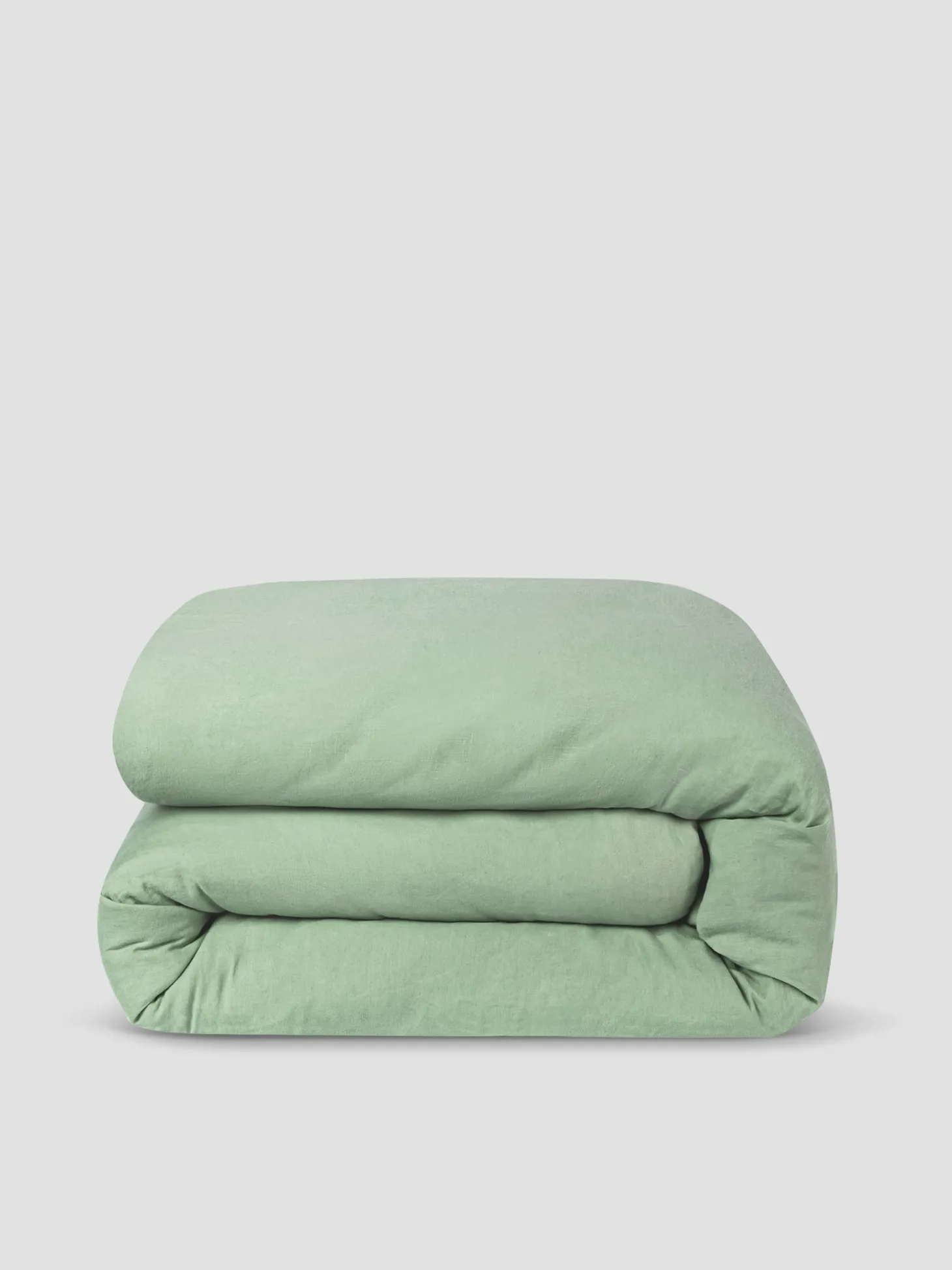 Sage Green 100% Linen Duvet Cover