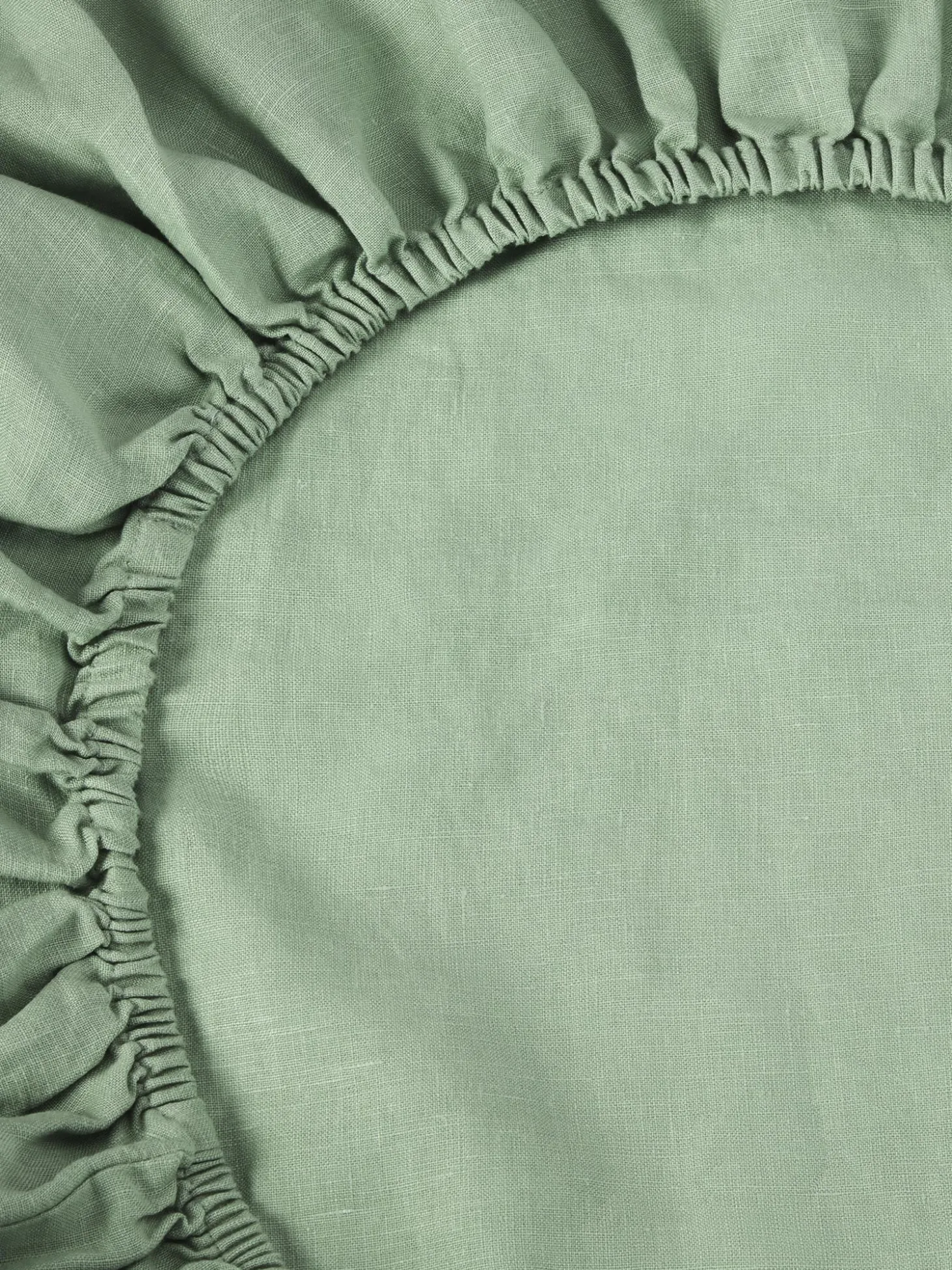 Sage Green 100% Linen Fitted Sheet