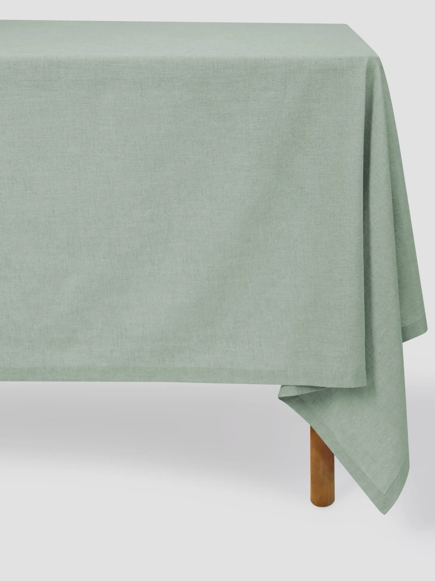 Sage Green 100% Linen Tablecloth