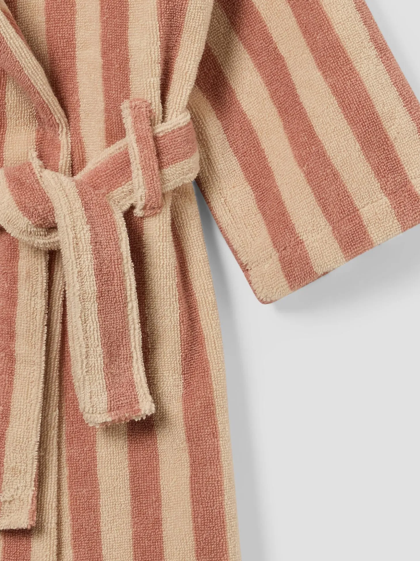 Sand Shell Kids Pembroke Stripe Cotton Robe