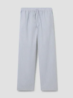 Sky Blue Stripe Cotton Pants