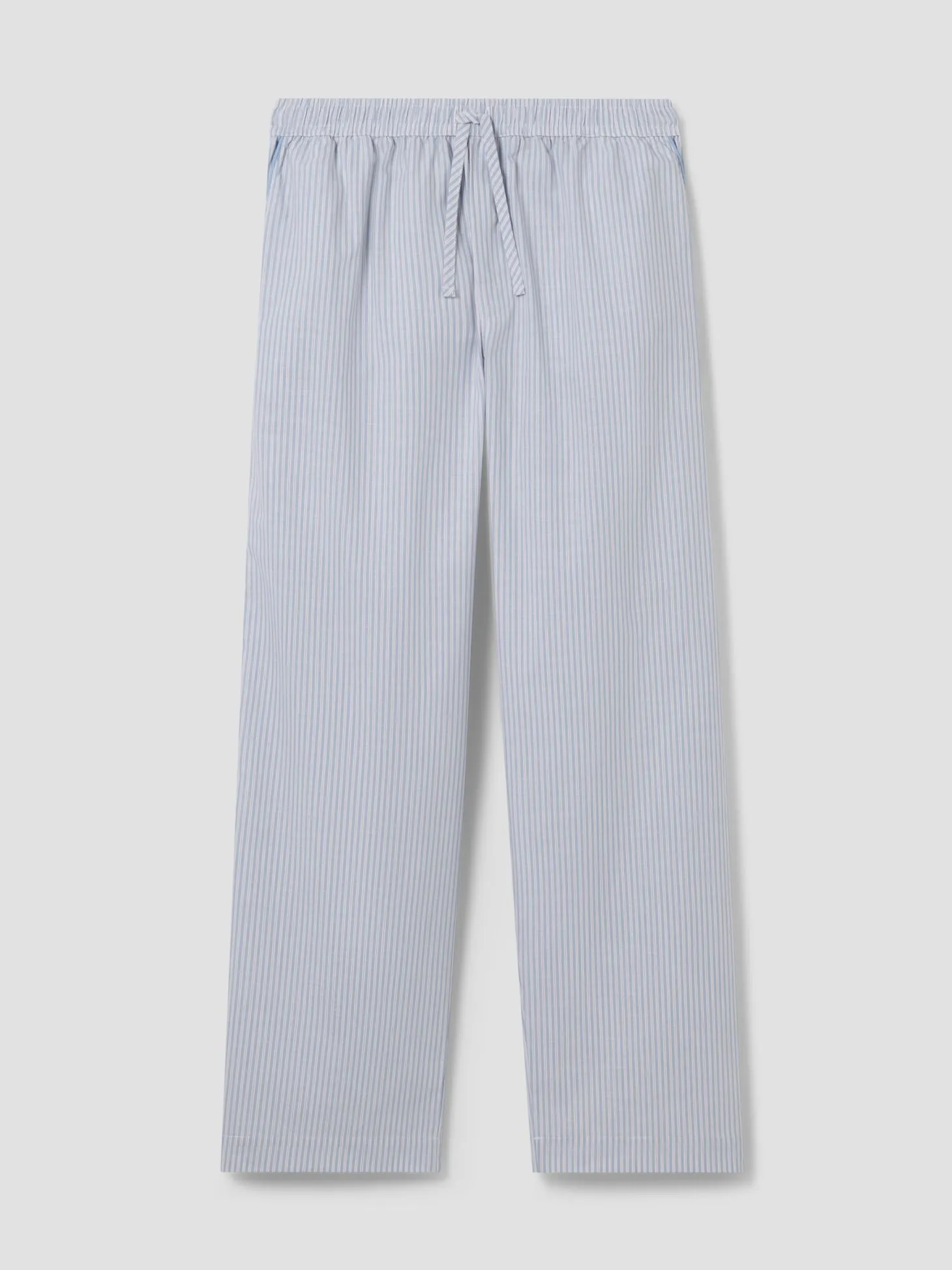 Sky Blue Stripe Cotton Pants
