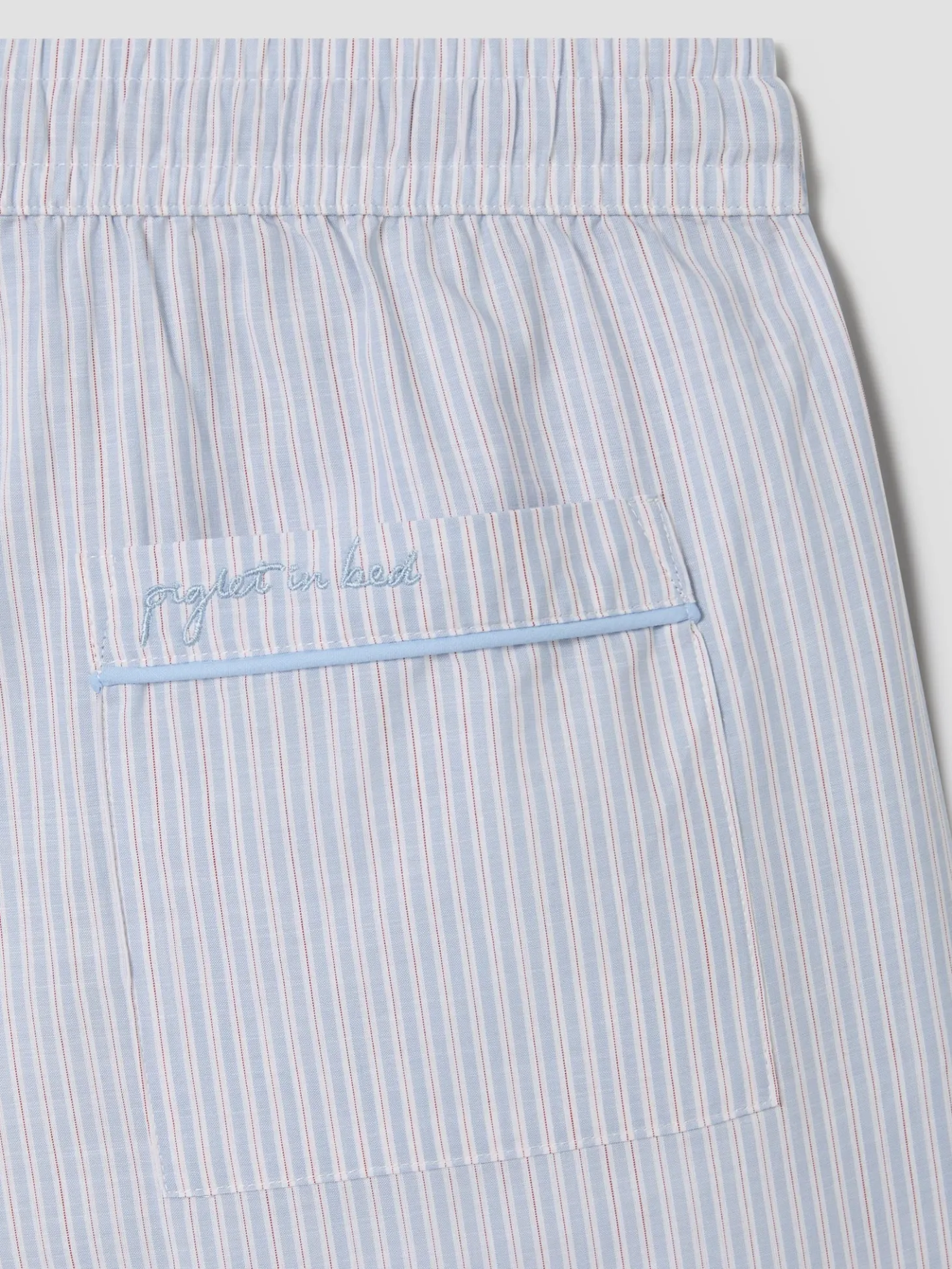 Sky Blue Stripe Cotton Pants