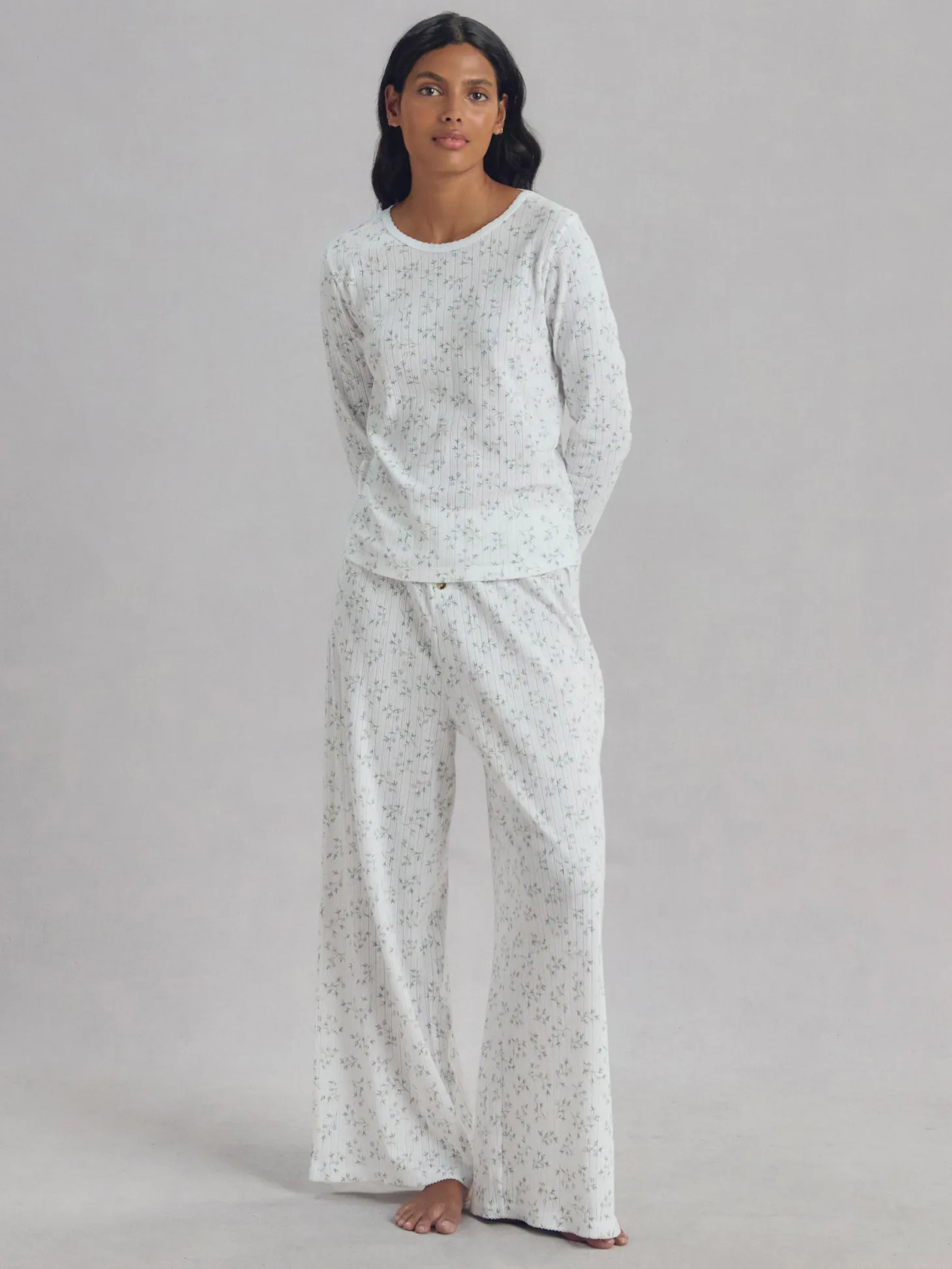 Spring Sprig Pointelle Pants