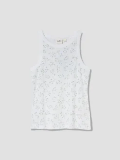Spring Sprig Pointelle Vest