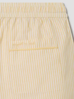 Sunny Yellow Stripe Cotton Pants