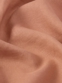 Warm Clay Linen Blend Flat Sheet