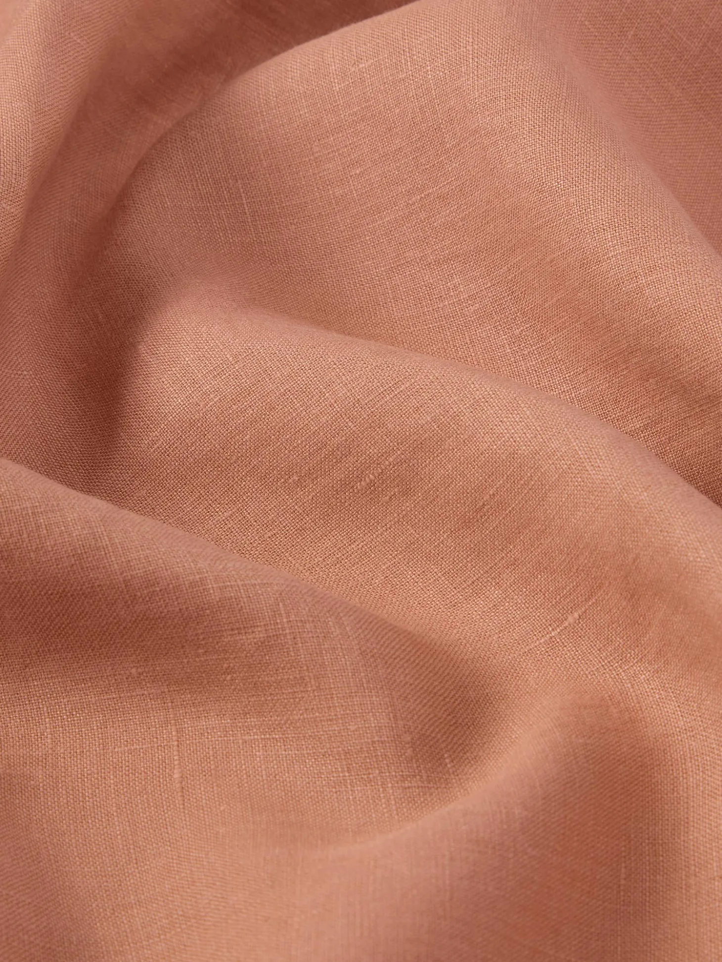 Warm Clay Linen Blend Flat Sheet
