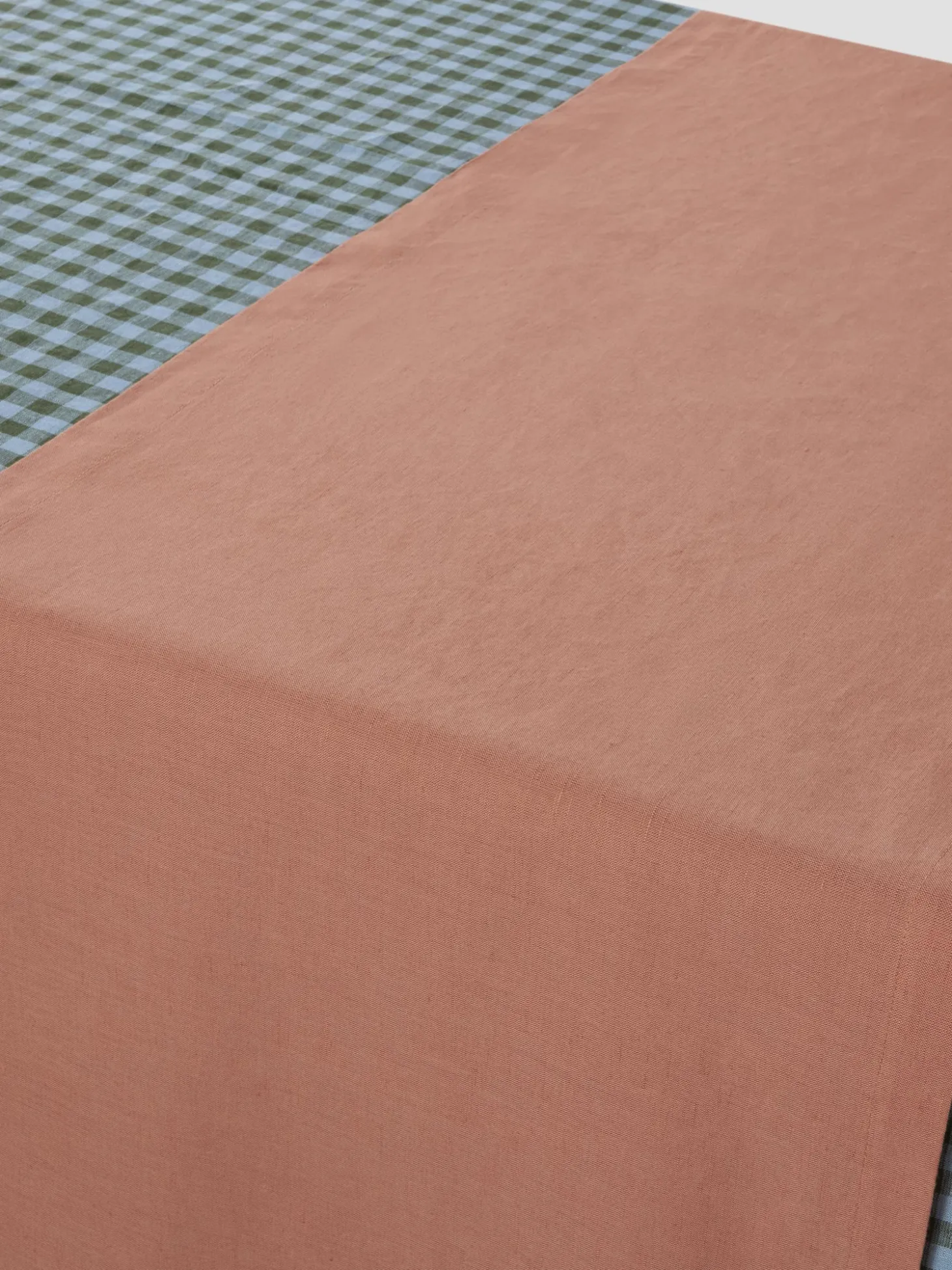 Warm Clay Linen Blend Table Runner
