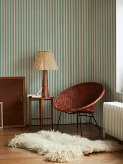 Wasabi Pembroke Stripe Wallpaper
