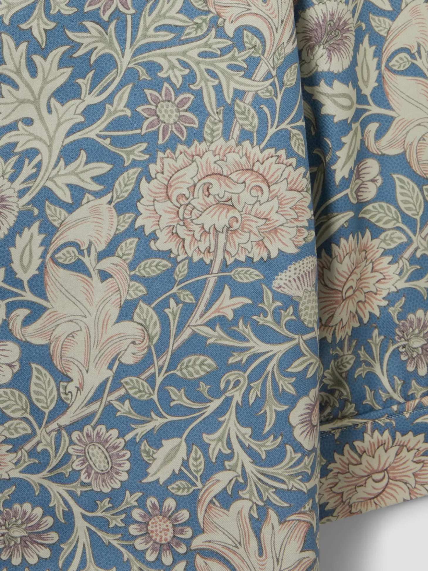 Webbs Blue Double Bough Cotton Pajama Set