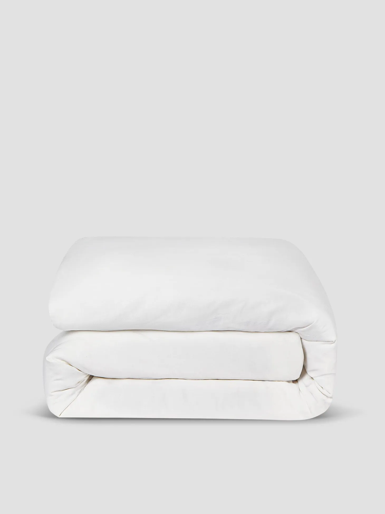 White Linen Blend Duvet Cover