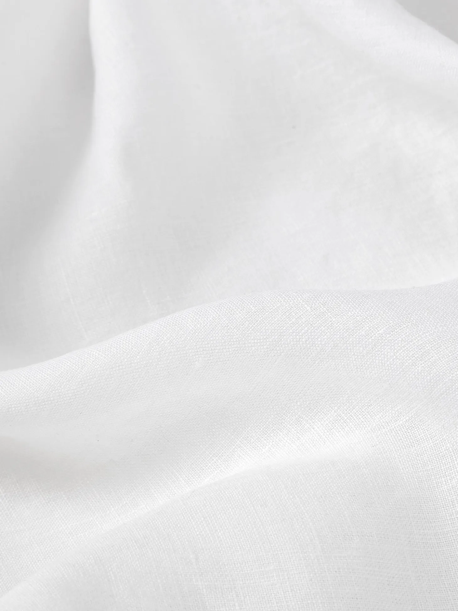 White 100% Linen Fitted Sheet