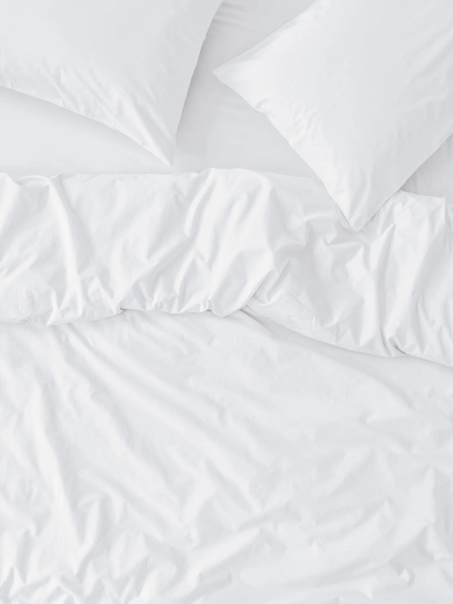 White Washed Cotton Percale Duvet Cover
