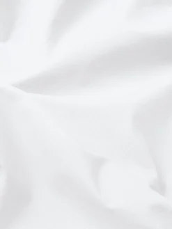 White Washed Cotton Percale Duvet Cover