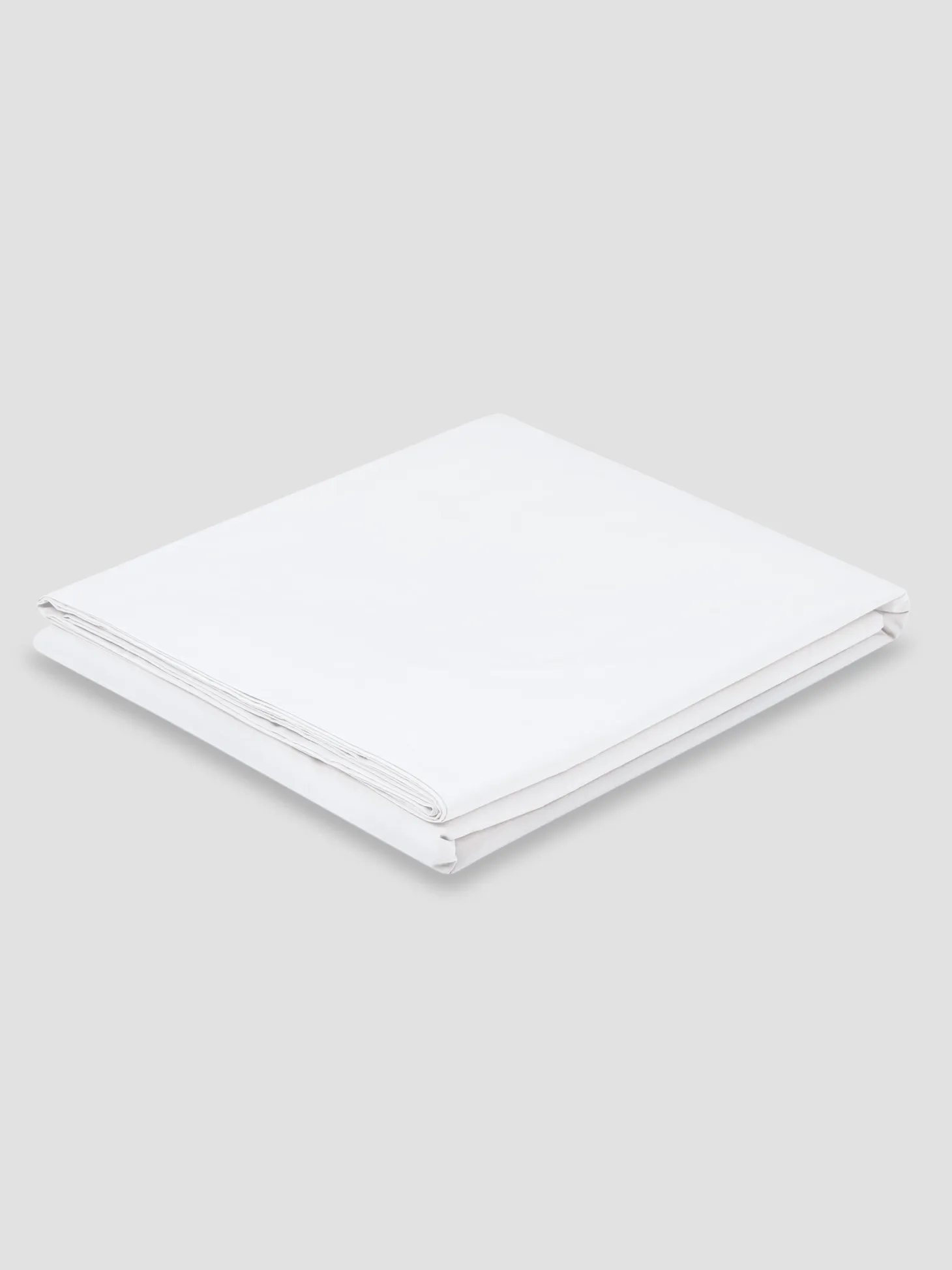 White Washed Cotton Percale Flat Sheet